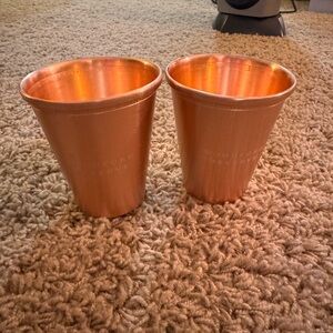 Copper Finish Drinking Cups